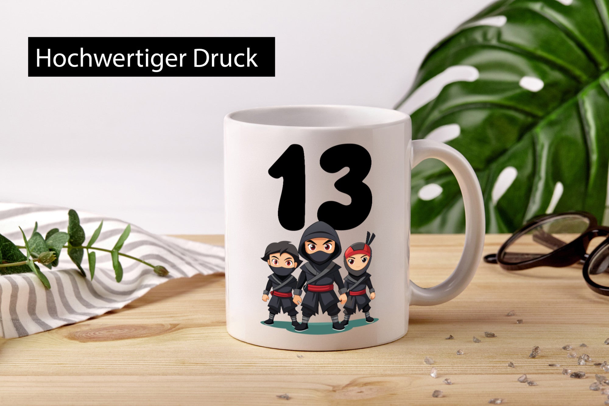 13. Geburtstag | 13 Jahre Ninja Geschenk Geschenkidee lustiger Spruch Tasse