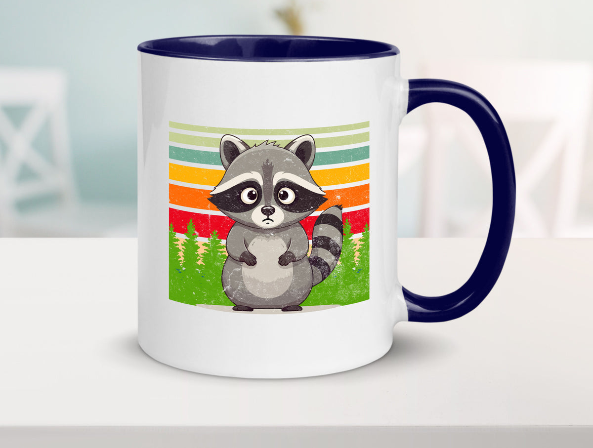 Waschbär | Vintage v2 lustiger Spruch Geschenk Humor Geschenkidee Tasse