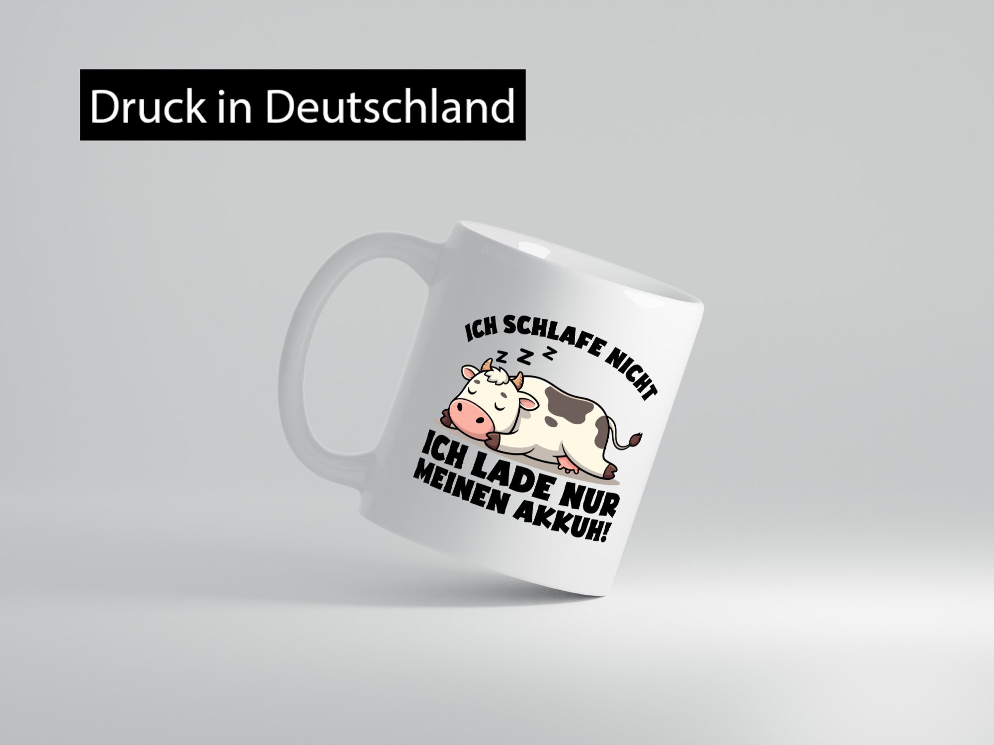 Ich schlafe nicht lade nur meinen Akkuh | Müde lustiger Spruch Geschenk Humor