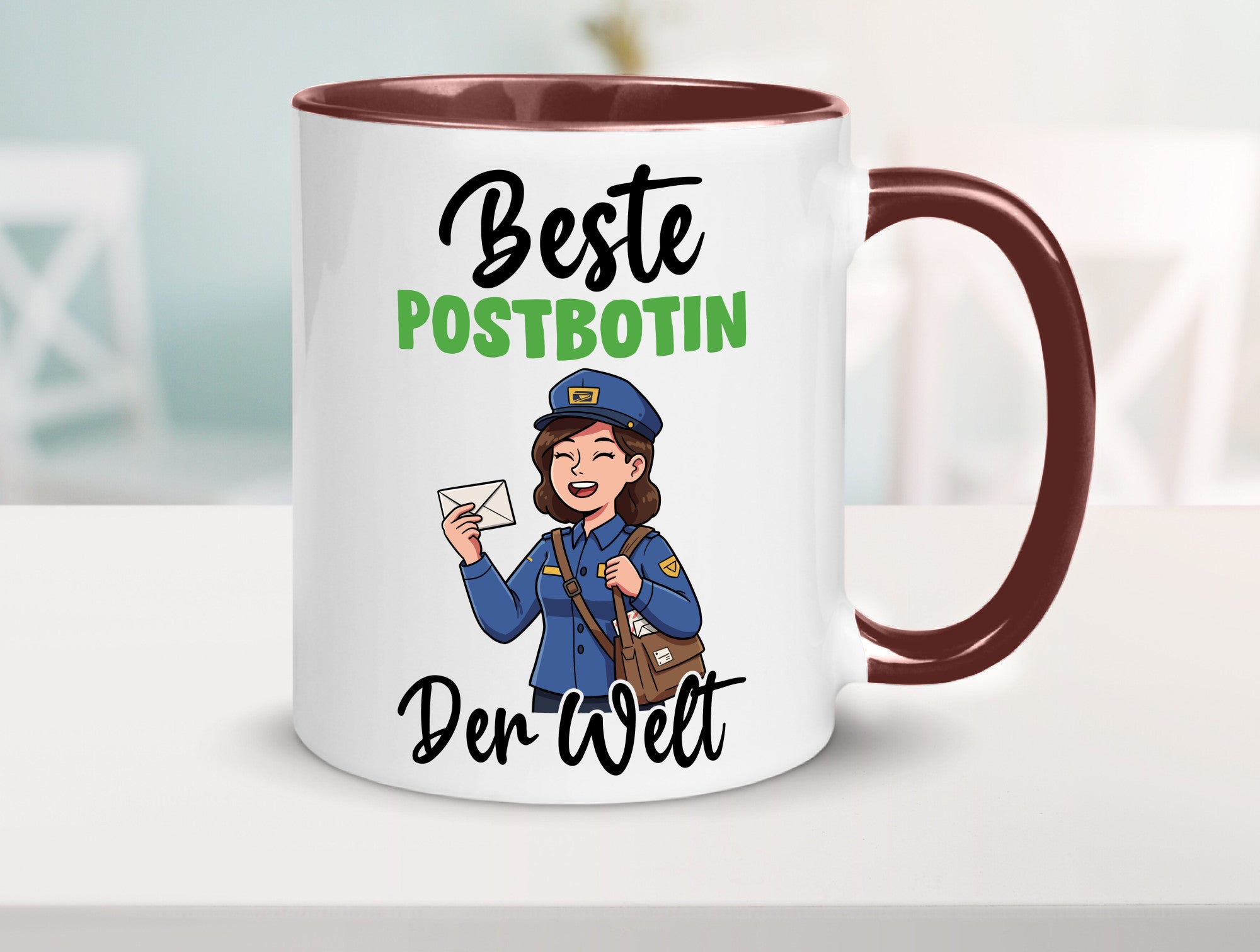 Beste Postbotin | Beruf Post Briefträger v2 lustig Arbeit Kollegen Büro