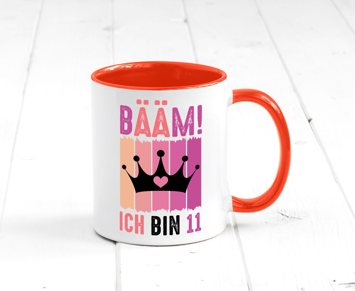 11. Geburtstag | 11 Jahre Bääm ich bin Krone Humor Geschenkidee Tasse