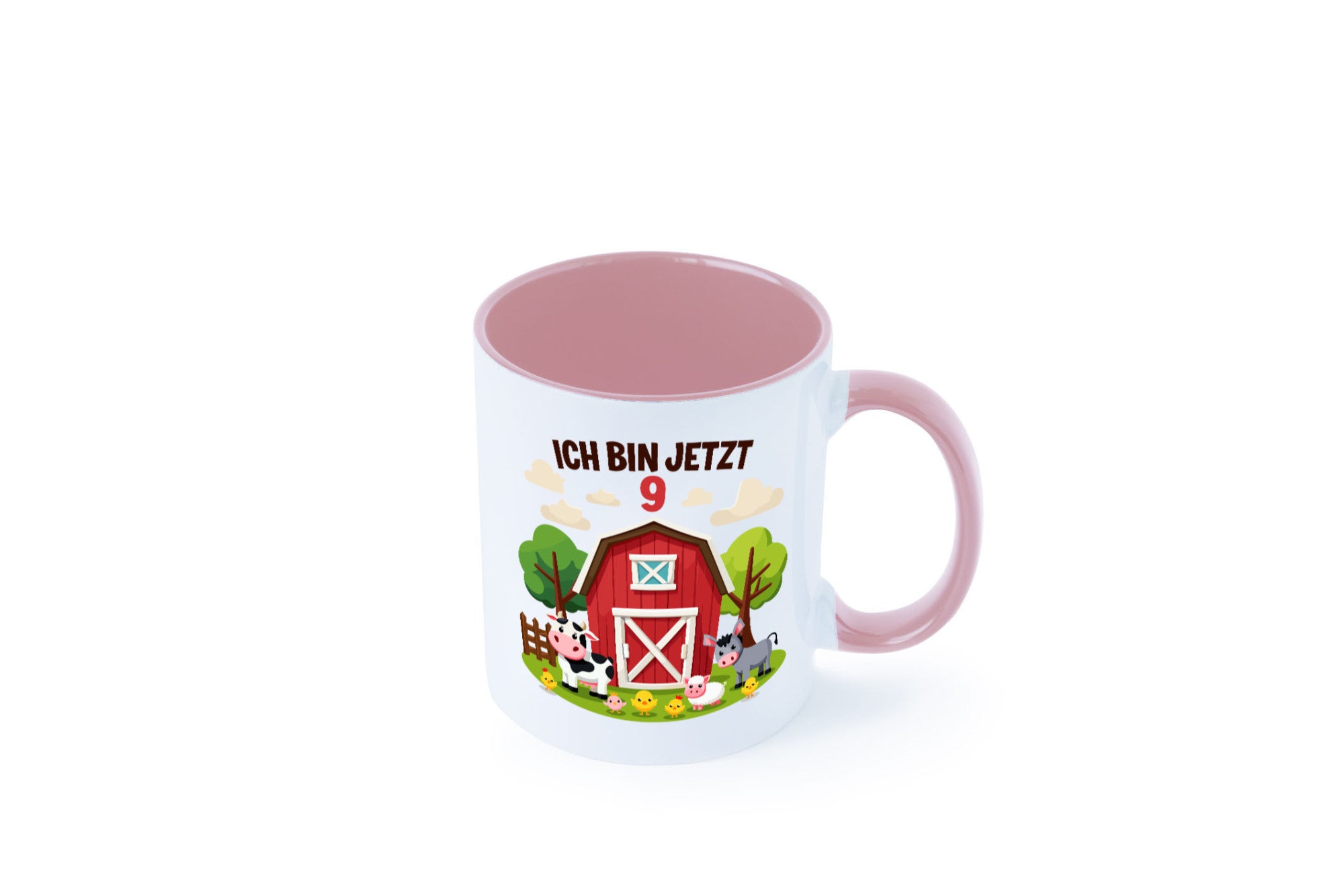 9. Geburtstag | 8 Jahre Bauernhof und Tiere Humor Geschenkidee Tasse