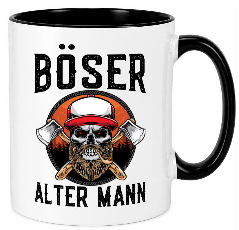 Böser alter Mann Humor Geschenkidee Tasse
