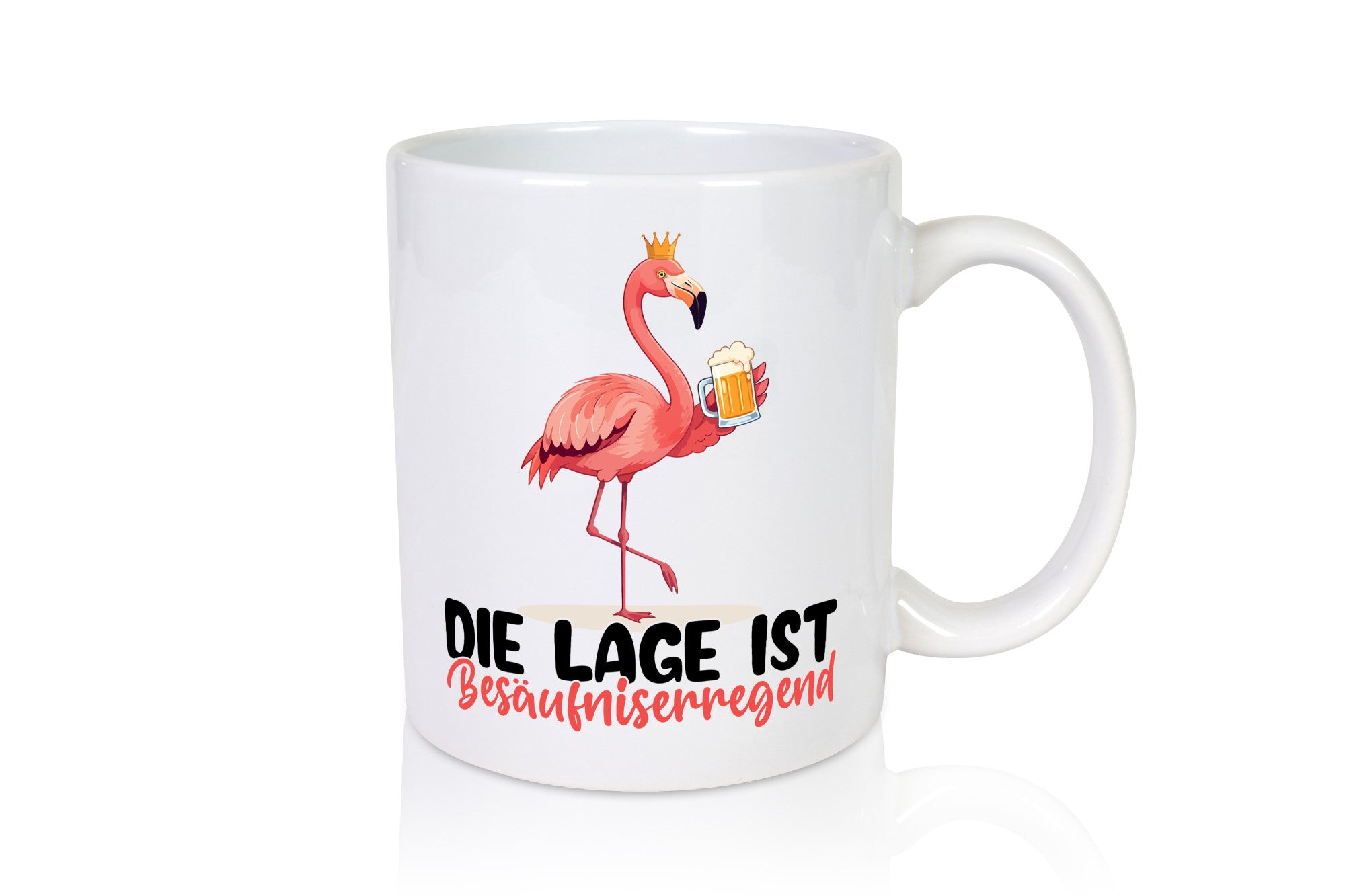 Die lage ist Besäufniserregend | Bier Flamingo Geschenkidee Humor Tasse