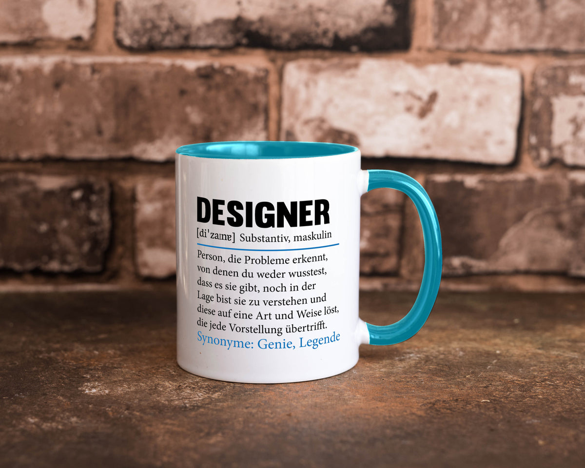 Designer Beruf | Gestalter Medien Schmuck Mode Geschenk Arbeit Kollegen Büro Tasse