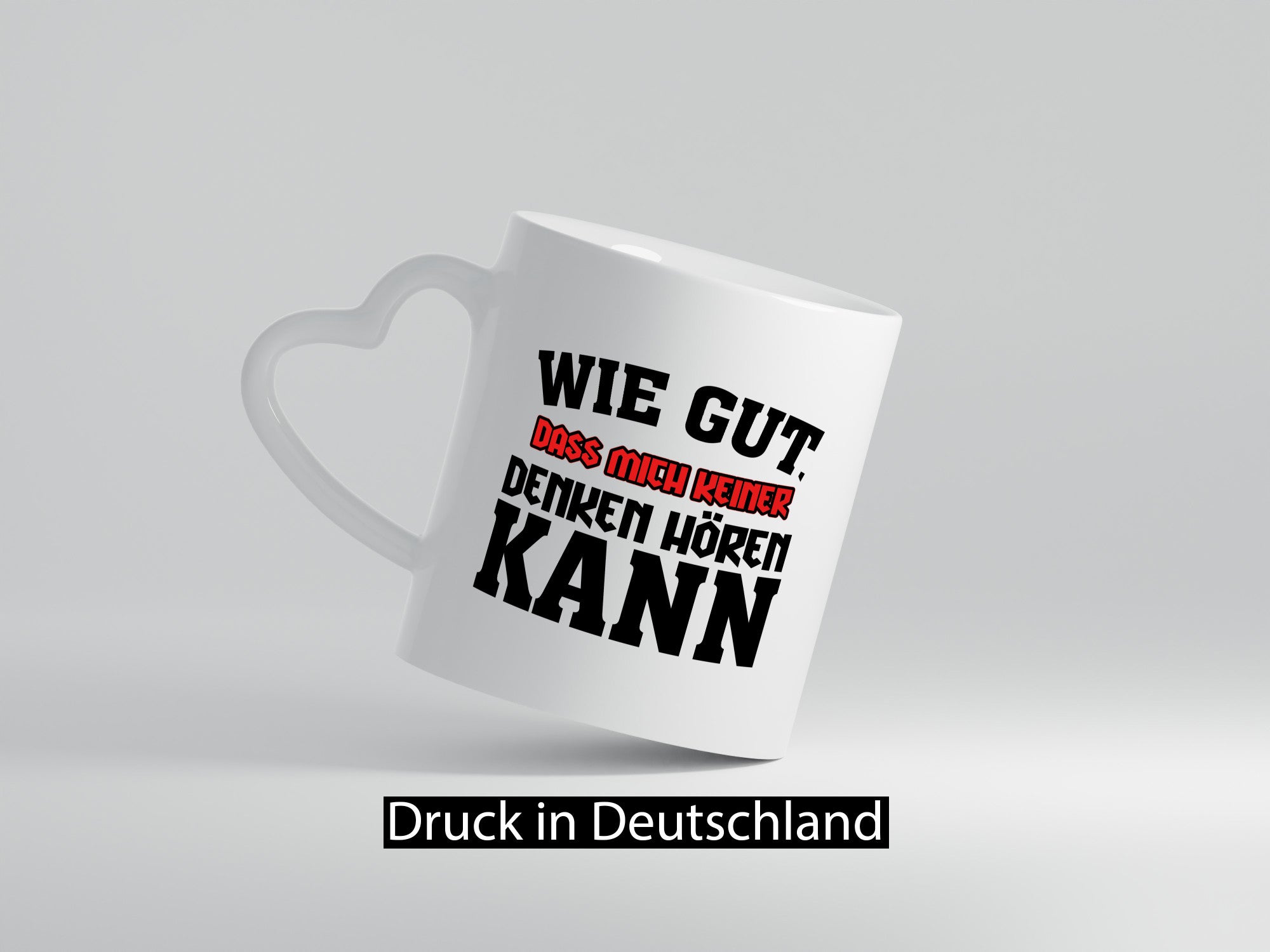 Denken hören lustiger Spruch Geschenk Humor Geschenkidee Tasse