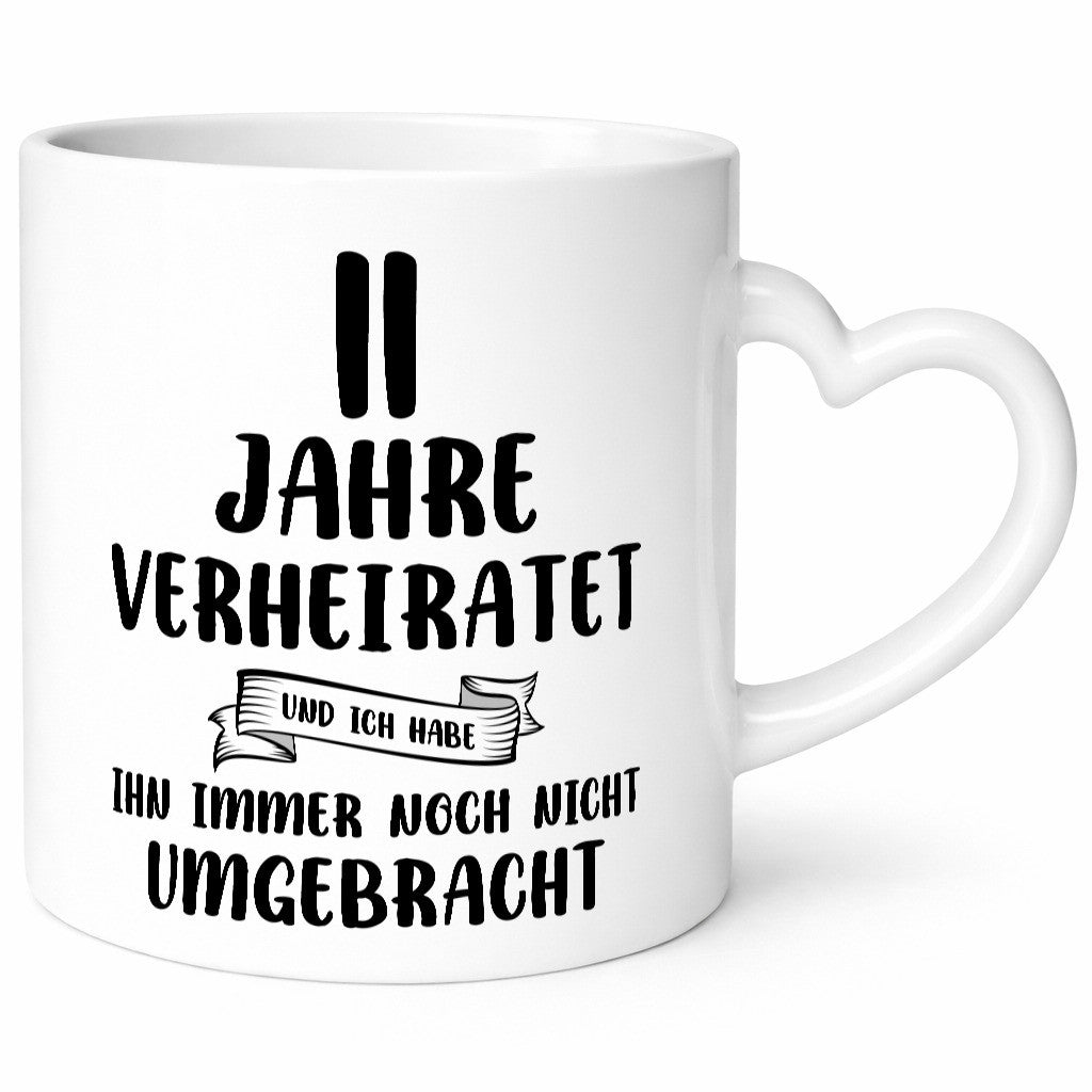 11 Jahre Verheiratet, immer noch am Leben! lustig Humor Geschenkidee Geschenk