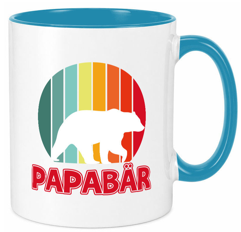 Papabär | Papa Tasse Vater Vatertag Bär lustiger Spruch Geschenk Familie