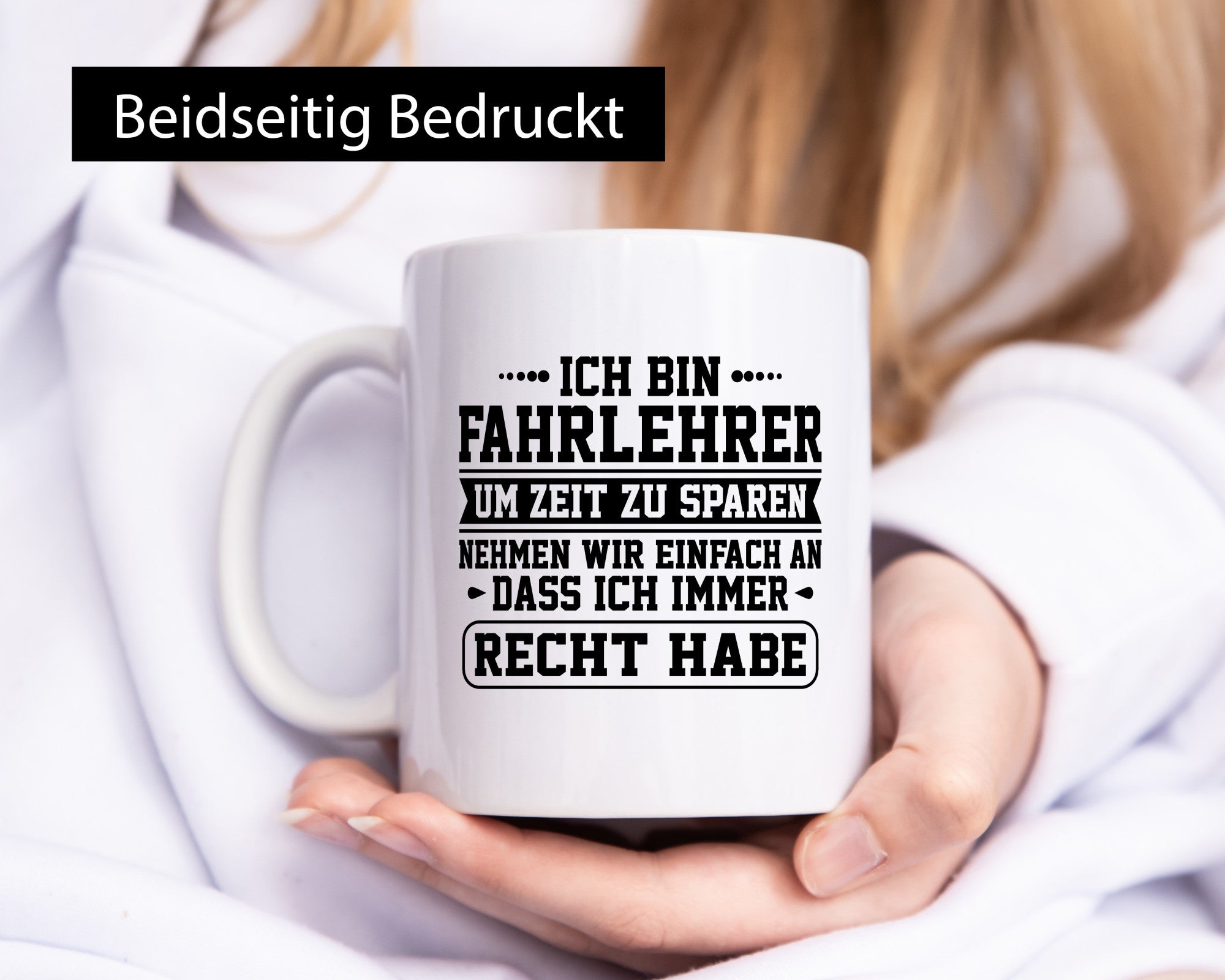 Fahrlehrer um Zeit zu sparen, hab immer Recht| Pünktchen Humor Geschenkidee