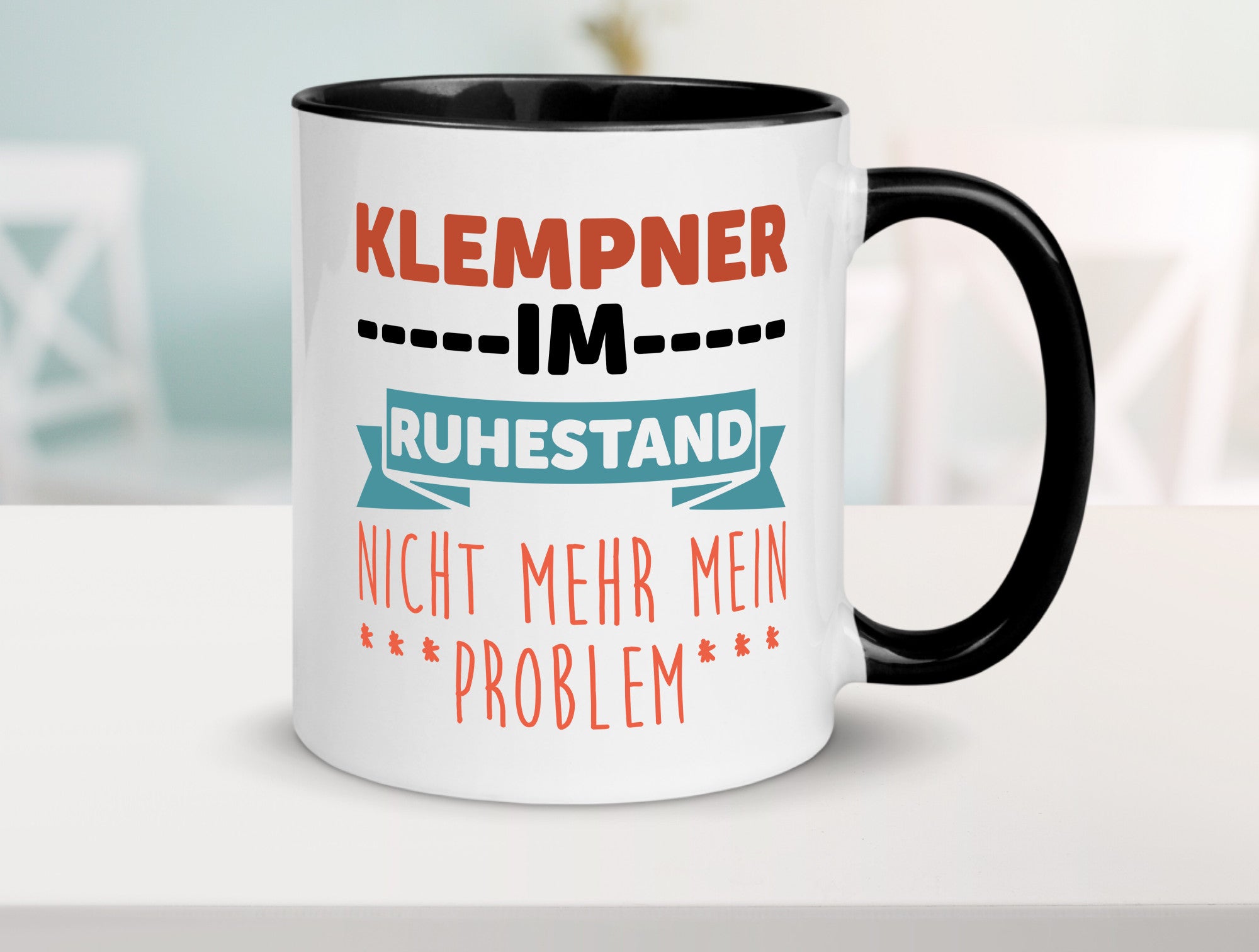 Klempner im ruhestand nicht mehr mein Problem Geschenkidee Jubiläum Humor Tasse