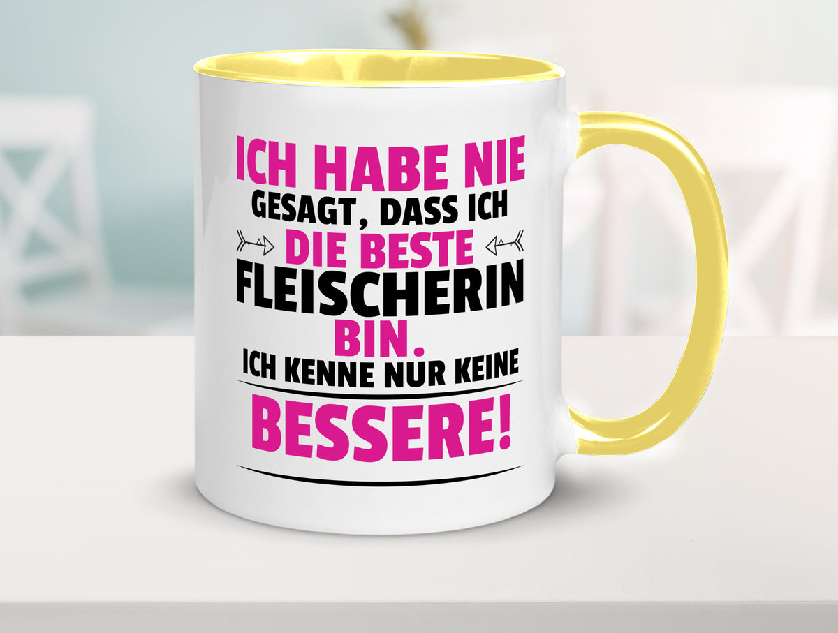 Die Beste Fleischerin | Schlachterei lustiger Spruch Geschenk Humor Tasse