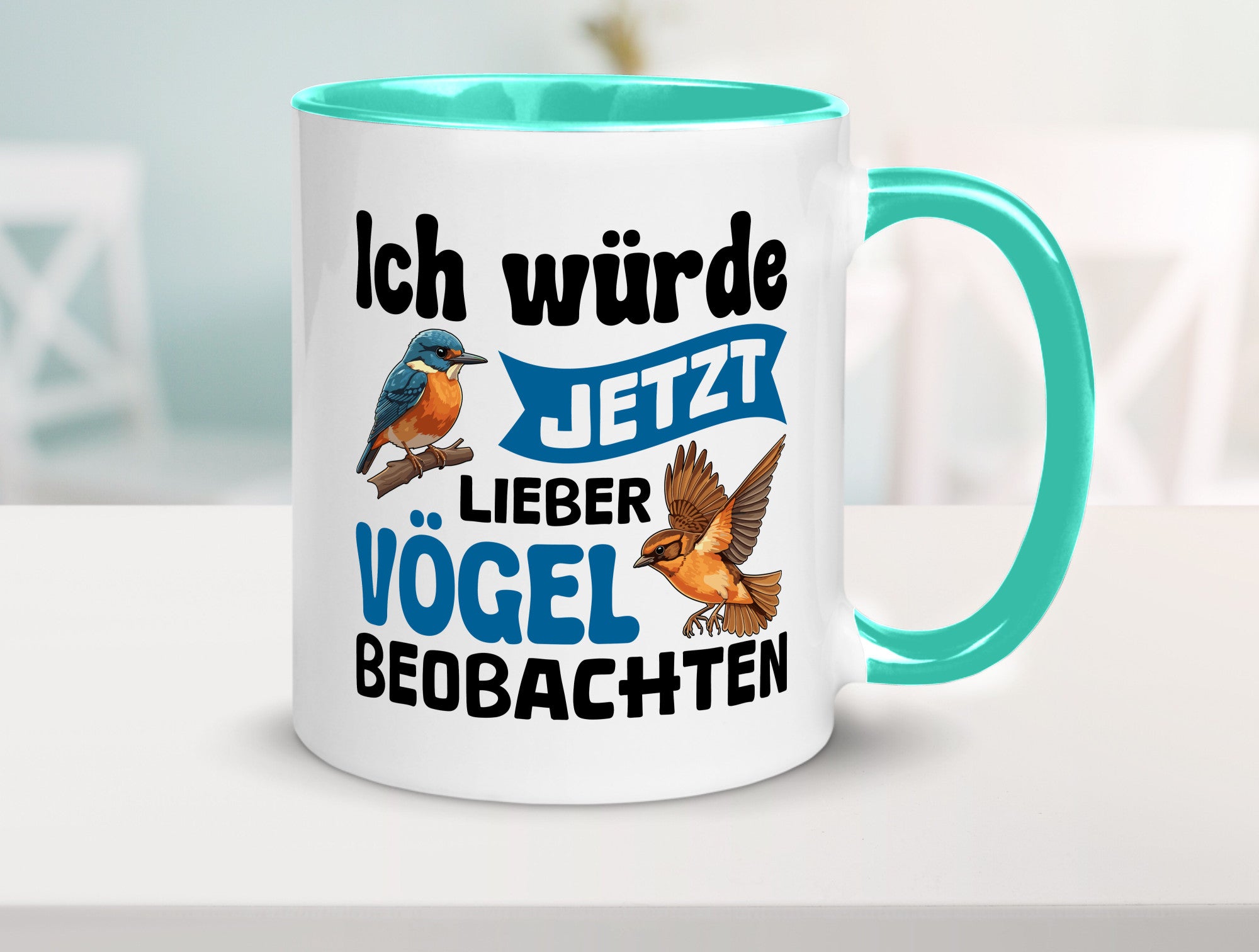 Vögel beobachten | Vogel lustig Humor Geschenkidee Geschenk Tasse