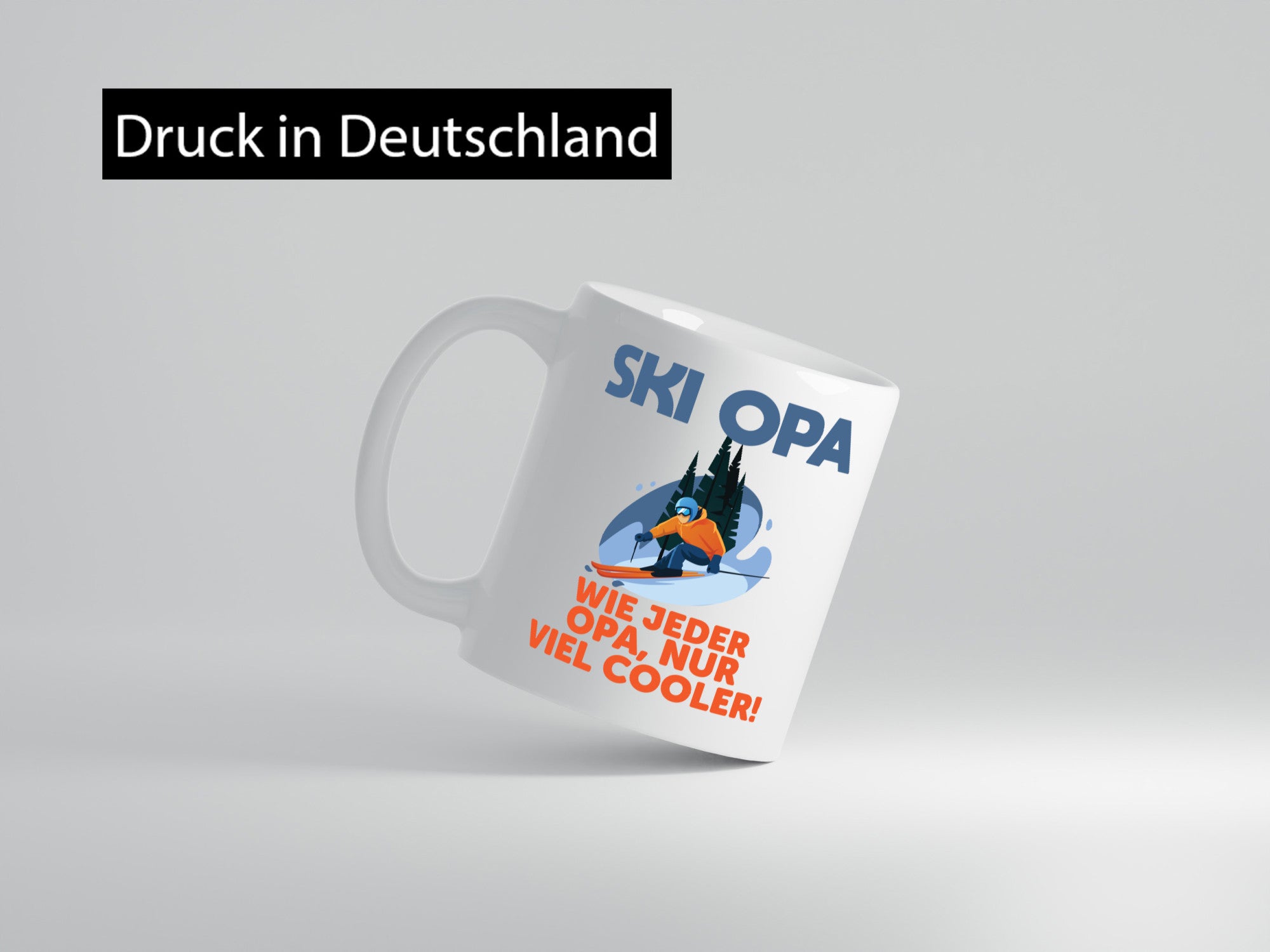 Ski Opa, normal, nur cooler | Skifahrer Bäume Schnee Geschenkidee Familie Humor