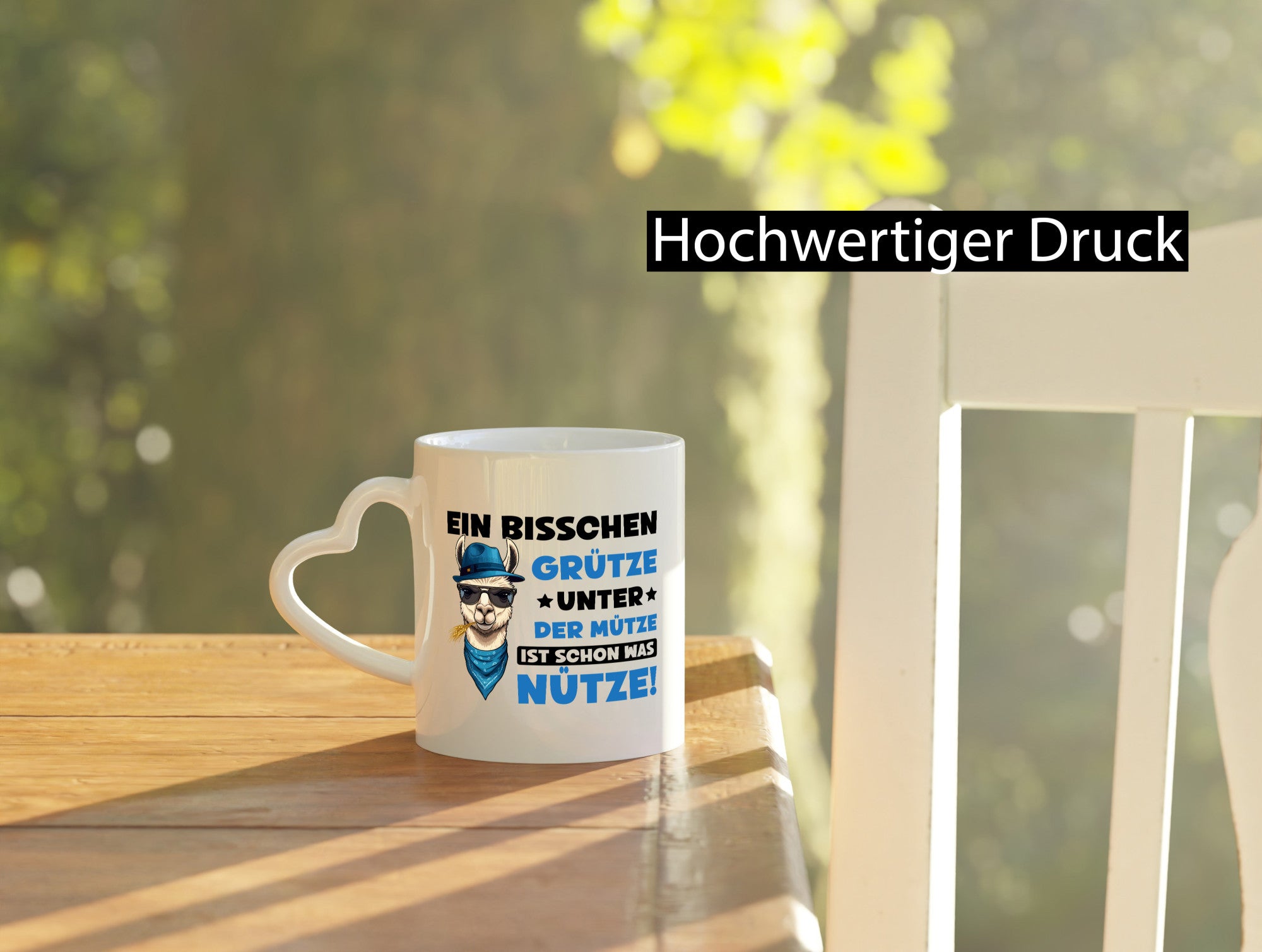 Bisschen Grütze unter die Müze | Lama Alpaka Geschenkidee Humor Tasse