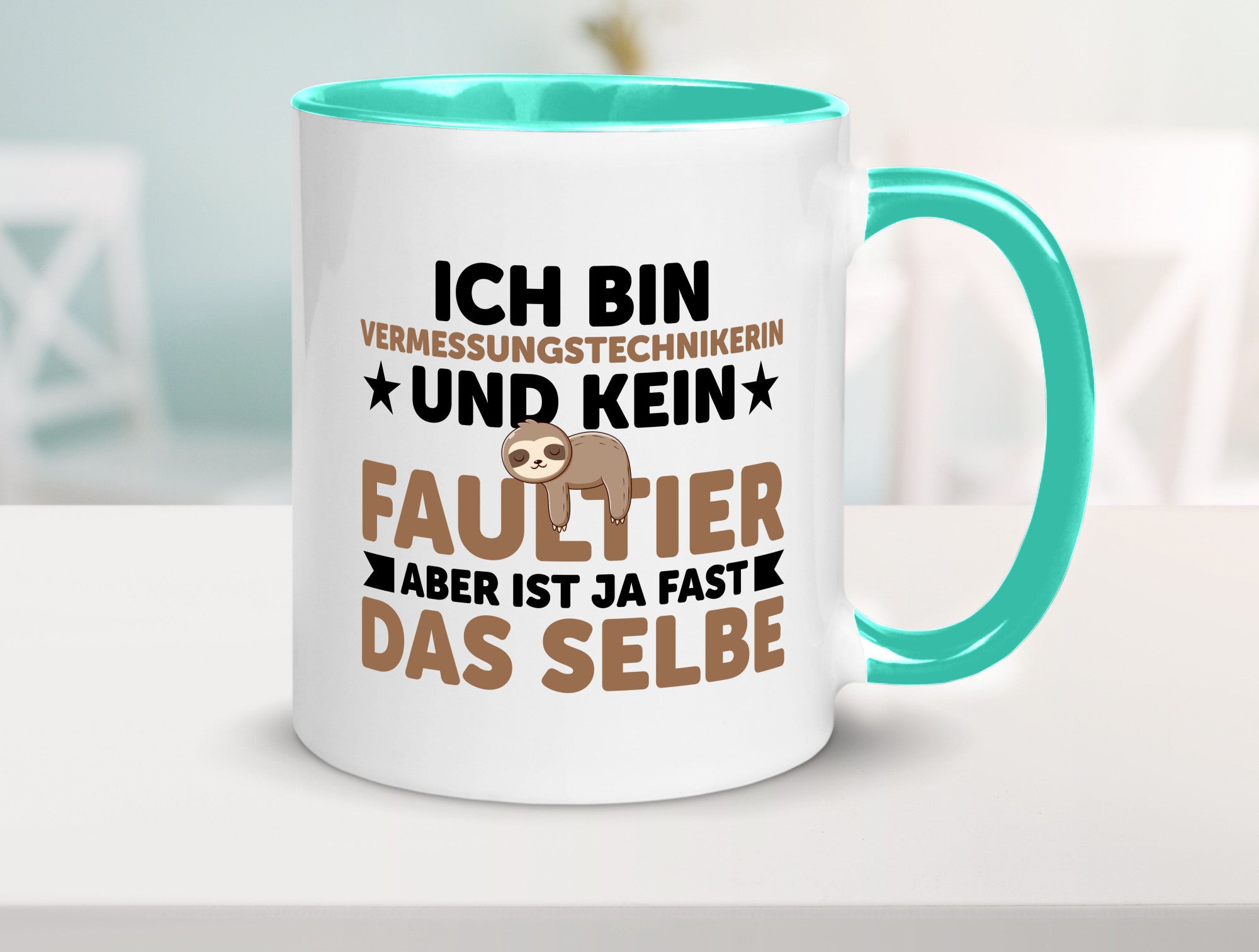 Ich bin kein Faultier: Vermessungstechnikerin | Techniker v2 lustiger Spruch