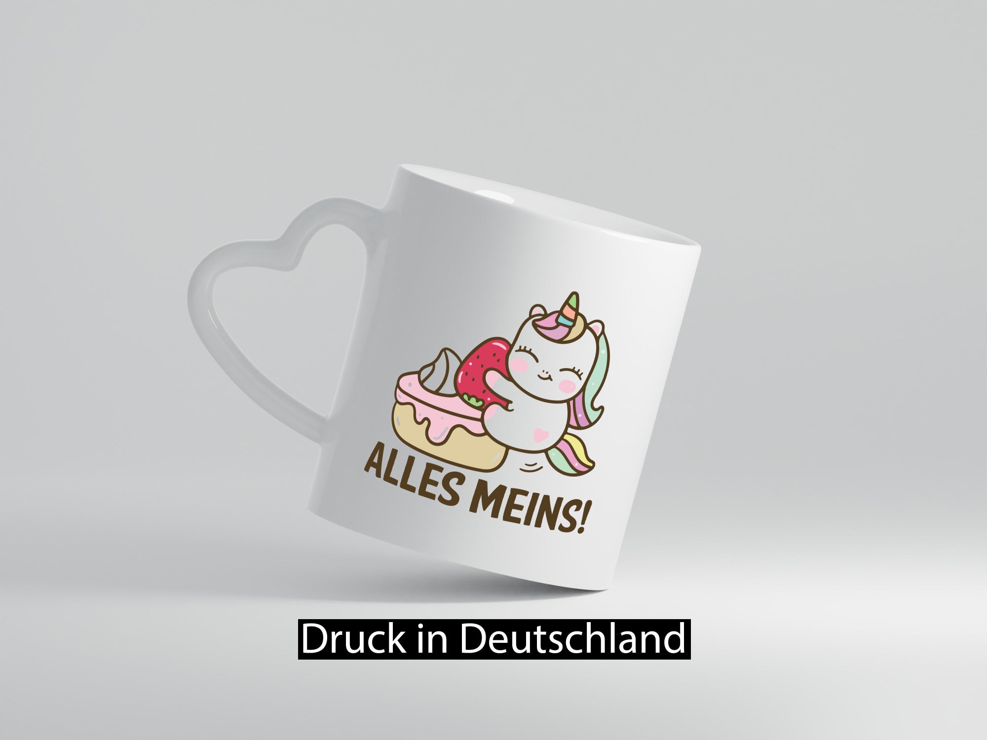 Alles meins! | Einhorn Kuchen Geschenkidee Humor Tasse