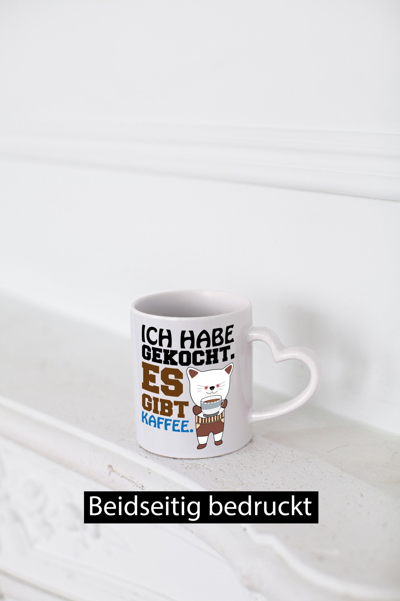 Es gibt Kaffee lustiger Spruch Geschenk Humor Geschenkidee Tasse