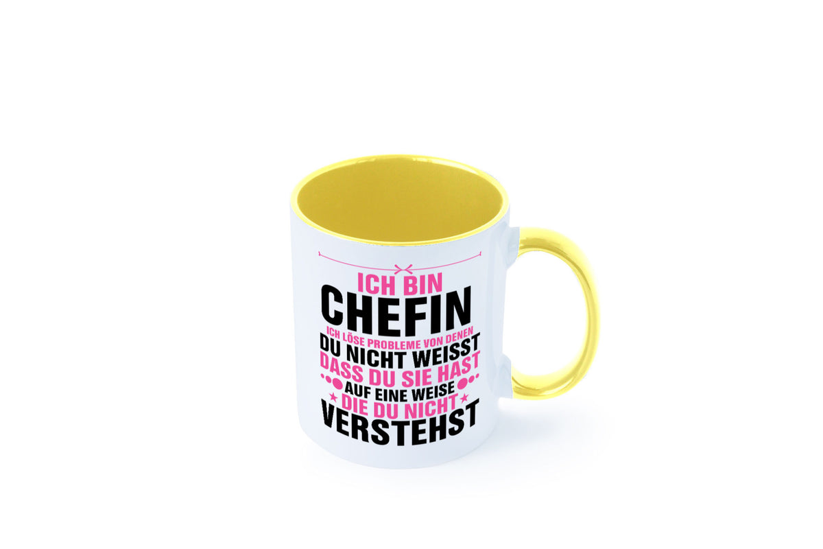 Löse Probleme: Chefin | Führungskraft Vorgesetzte lustiger Spruch Geschenk Tasse
