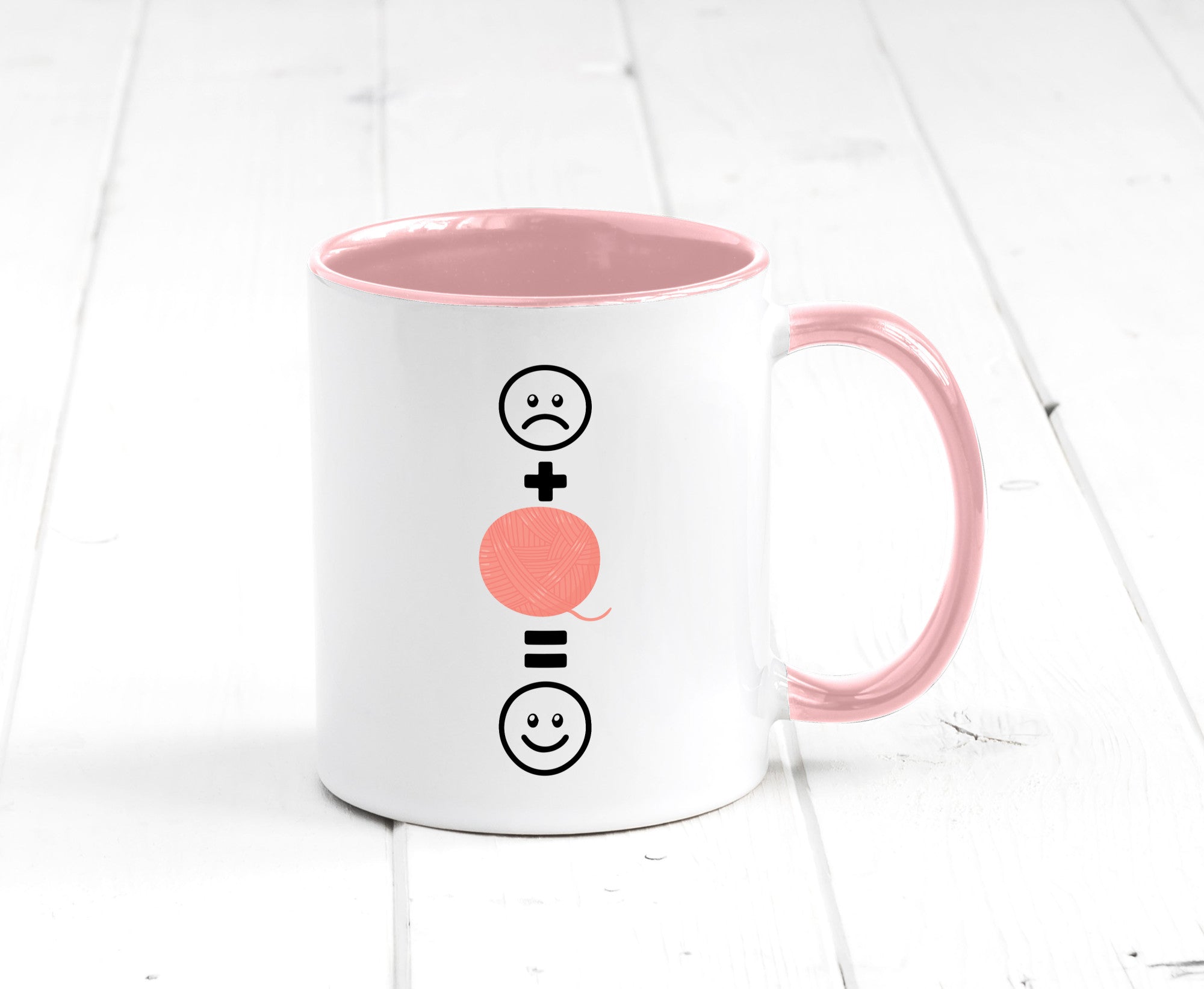 Wolle | Häkeln |Glücklich Geschenk Humor Geschenkidee lustiger Spruch Tasse
