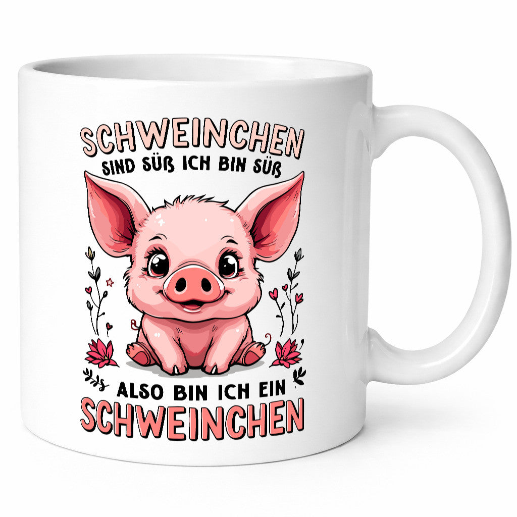 Ich bin ein Schweinchen | Schweine Bauer v2 Geschenkidee Humor Tasse