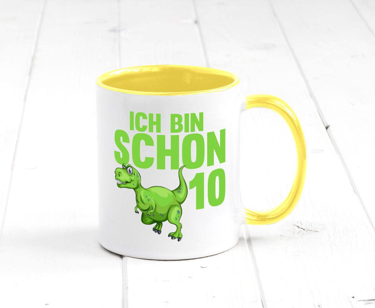 10. Geburtstag | 10 Jahre Dino Dinosaurier Geschenk Geschenkidee lustiger Tasse
