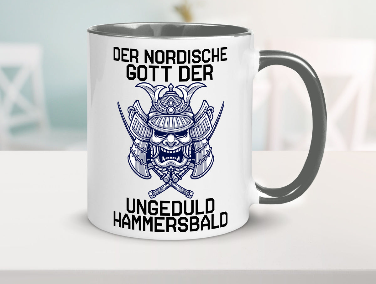Nordischer Gott der Ungeduld | Mythologie Wikinger lustig Humor Geschenkidee Tasse