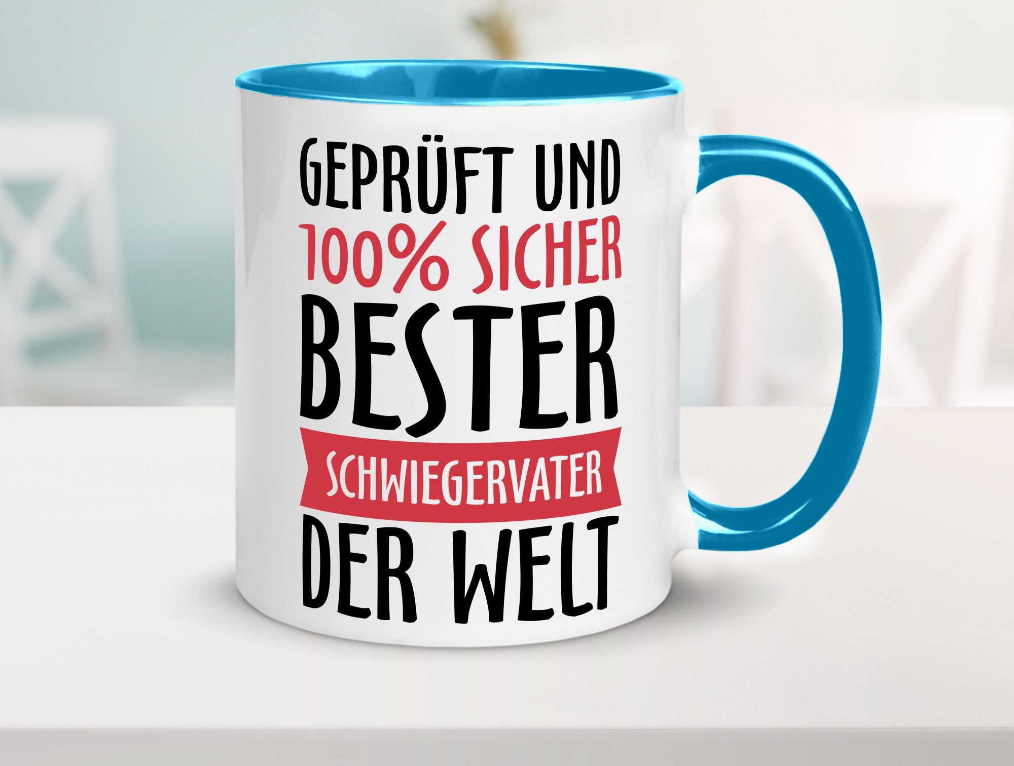 Bester Schwiegervater Geschenk Familie Geschenkidee lustiger Spruch Tasse