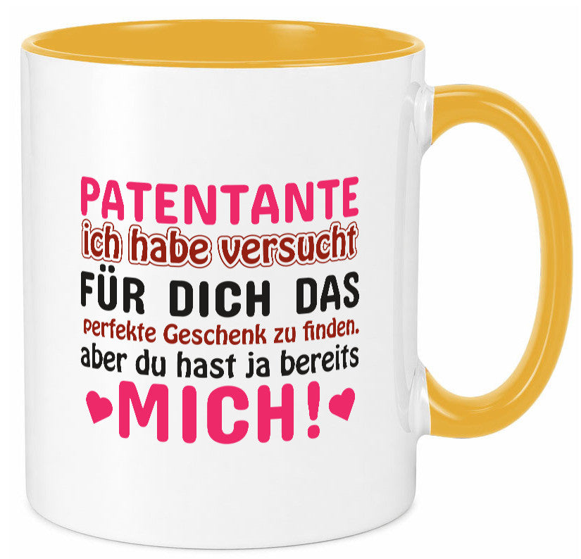 Patentante Tasse | lustiger Spruch Patin Tante Geschenk Humor Geschenkidee