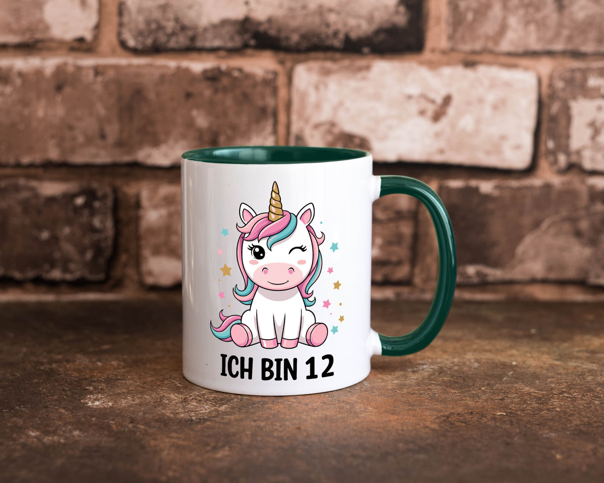 12. Geburtstag | 12 Jahre Einhorn Mädchen lustig Geschenkidee Geschenk Tasse