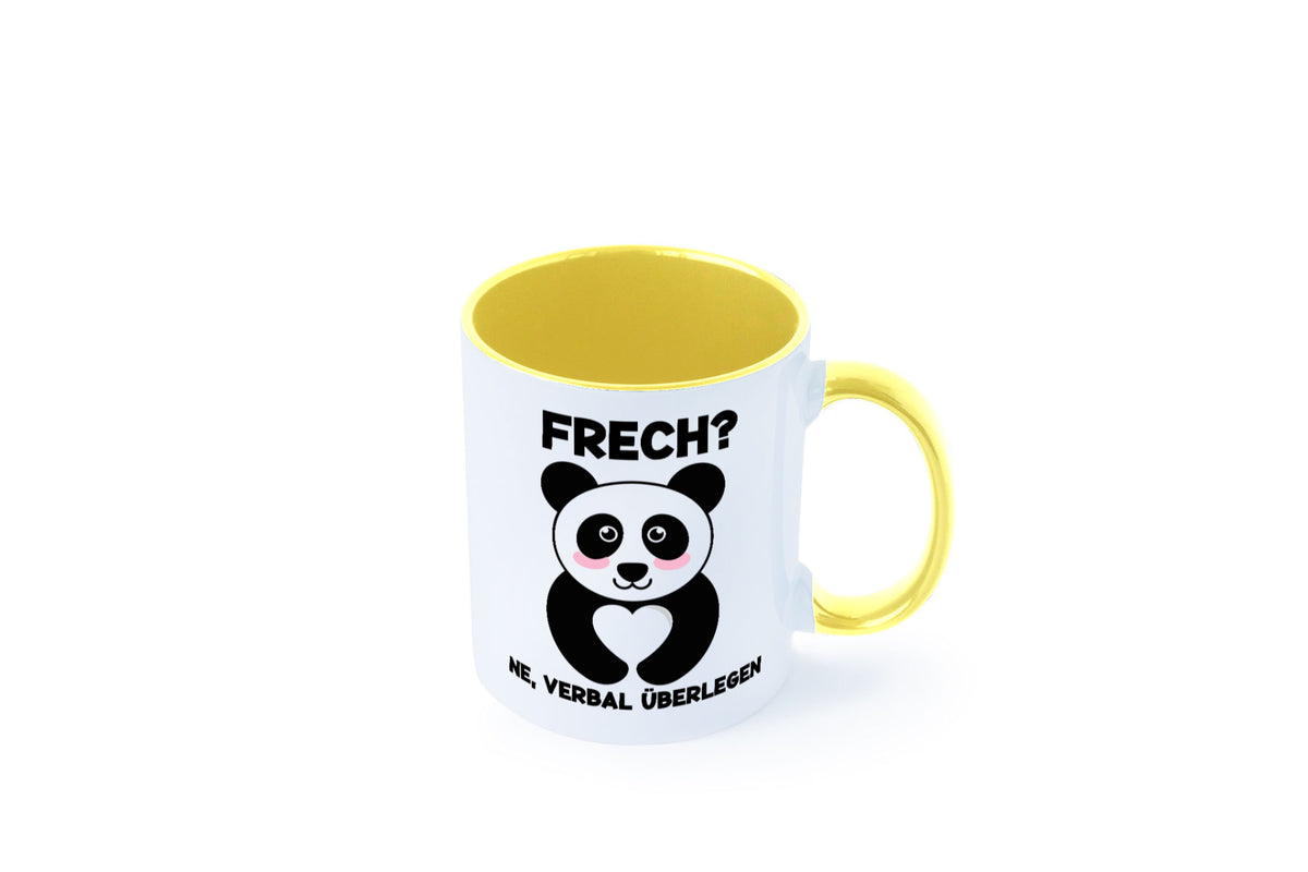 Frech | Verbal überlegen süßer Pandabär kecker Spruch lustiger Geschenk Humor Tasse