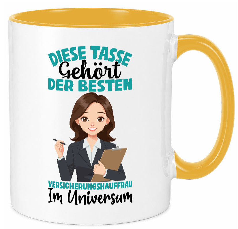 Im Universum: Versicherungskauffrau | Kauffrau lustig Humor Geschenkidee Tasse