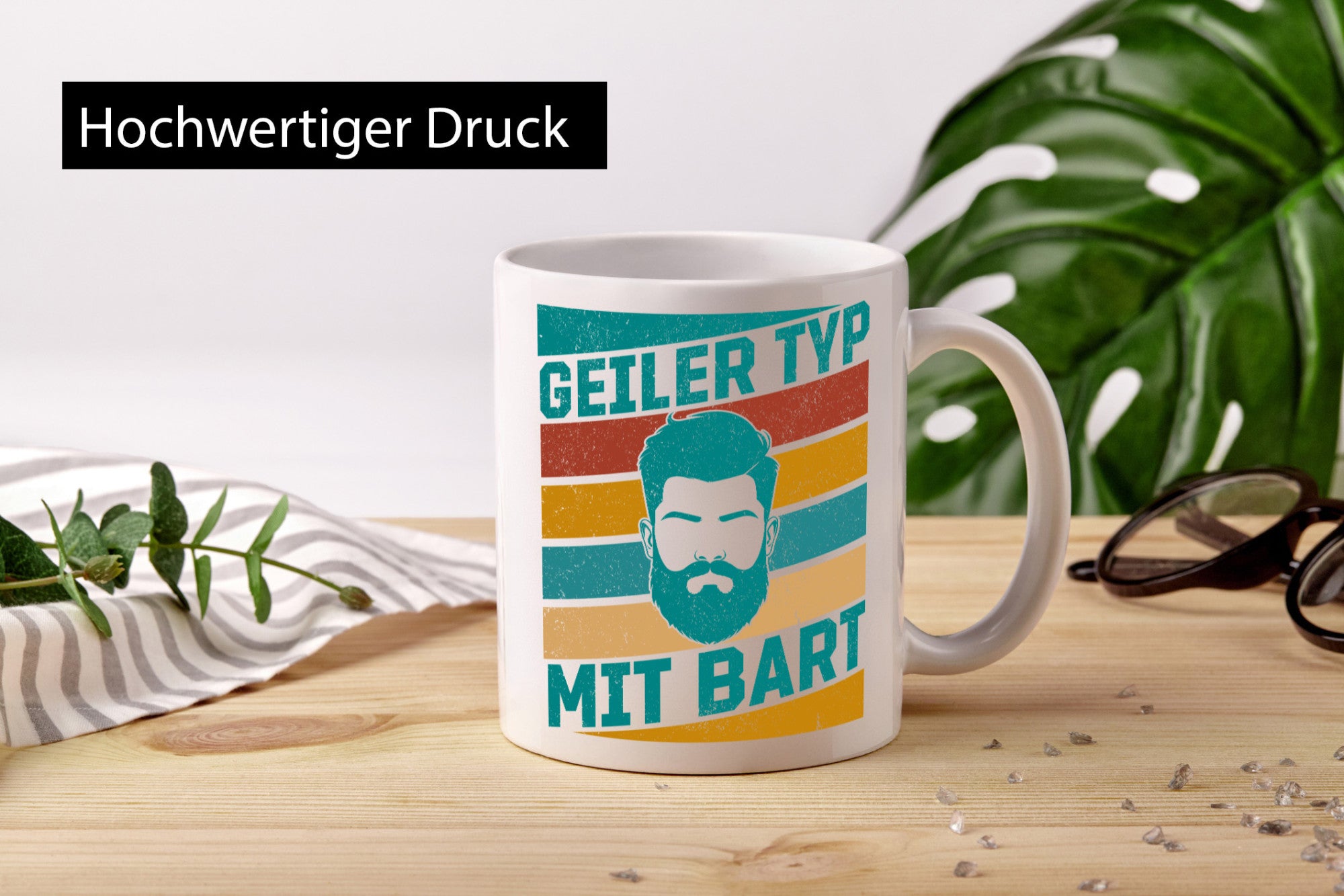 Geiler Typ mit Bart | Bartträger lustig Humor Geschenkidee Geschenk Tasse