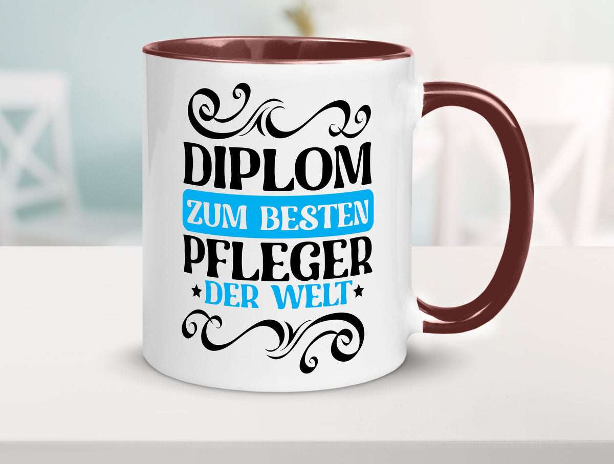 Bester Pfleger der Welt | Altenpfleger Pflegekraft lustig Humor Geschenkidee Tasse