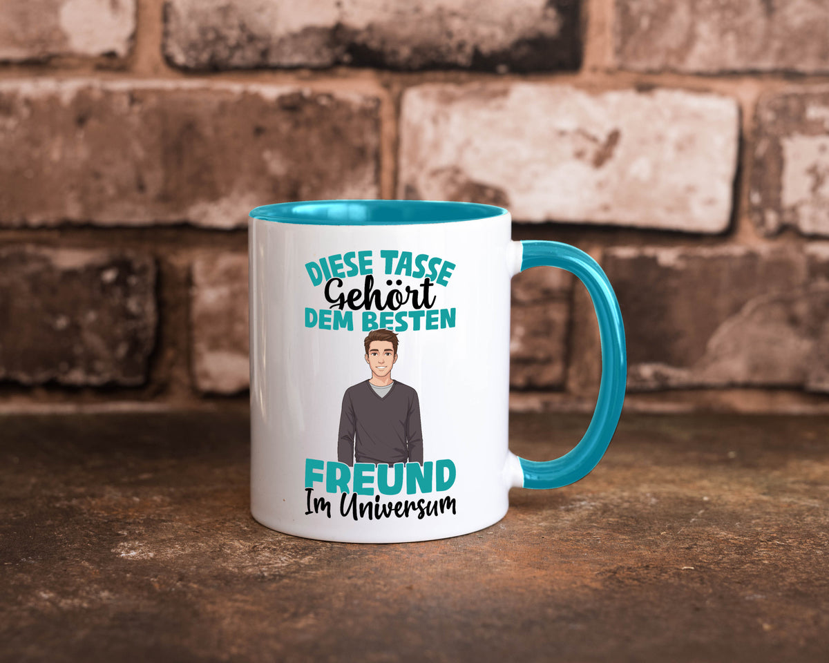 Im Universum: Freund | Beziehung Partner Liebe Geschenk Humor Geschenkidee Tasse