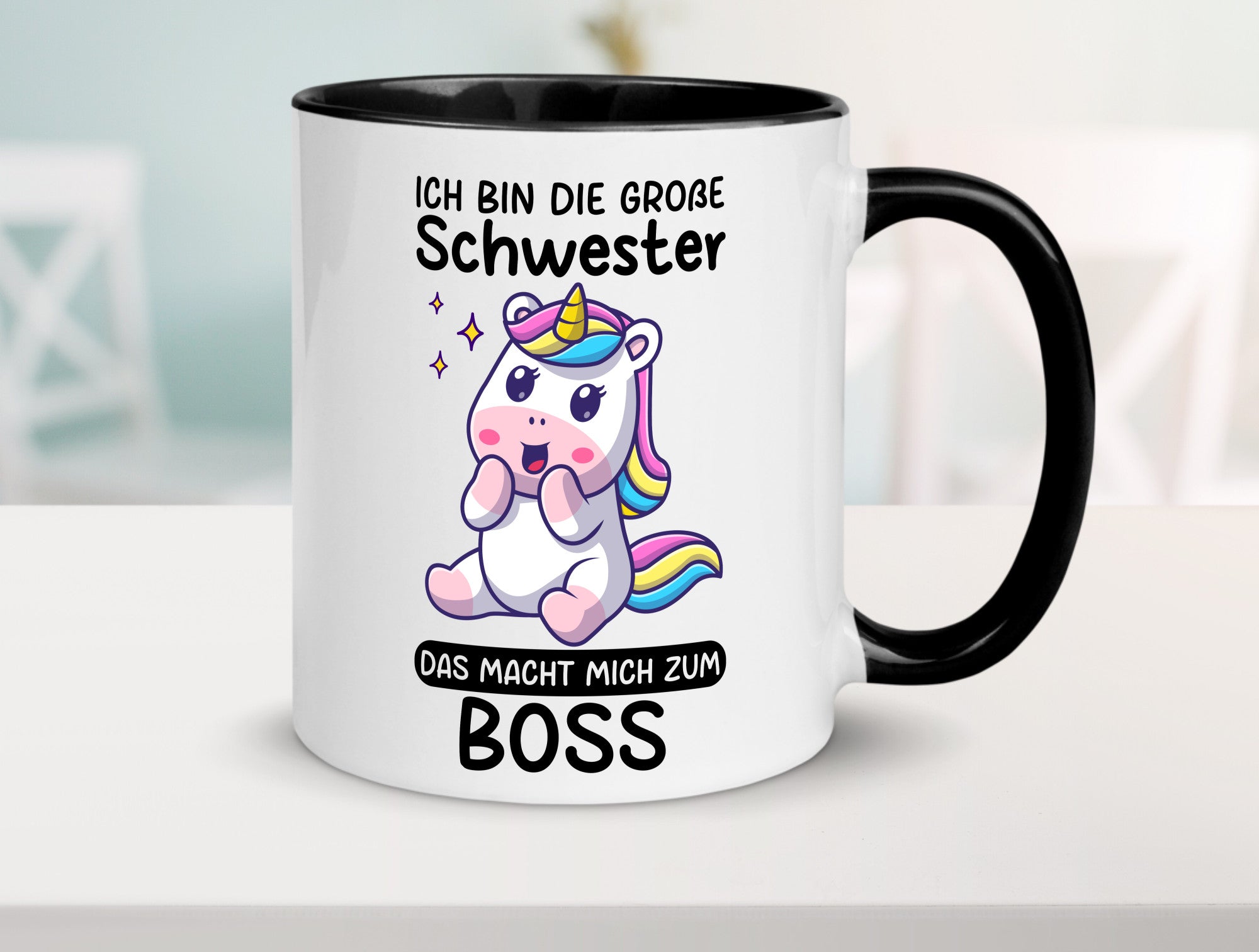 Große schwester macht mich zum Boss | Einhorn Geschwister lustiger Spruch