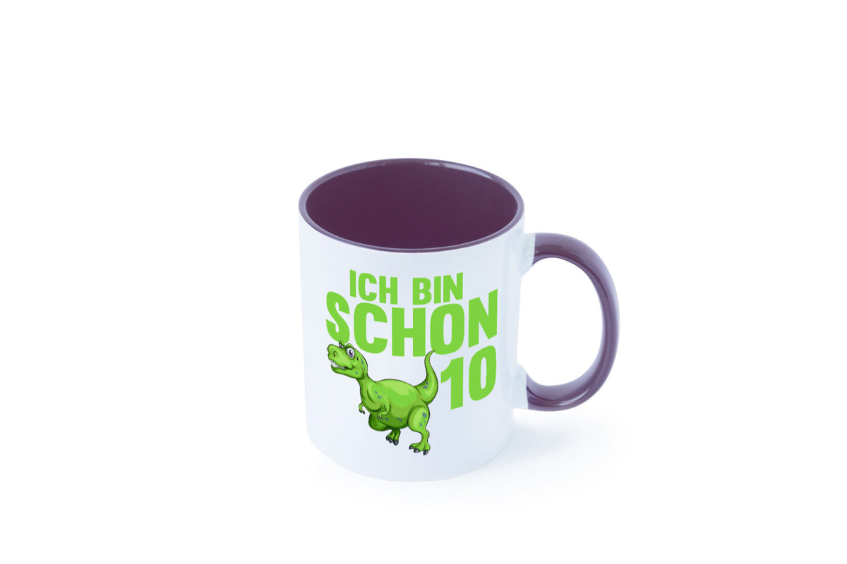 10. Geburtstag | 10 Jahre Dino Dinosaurier Geschenk Geschenkidee lustiger Tasse