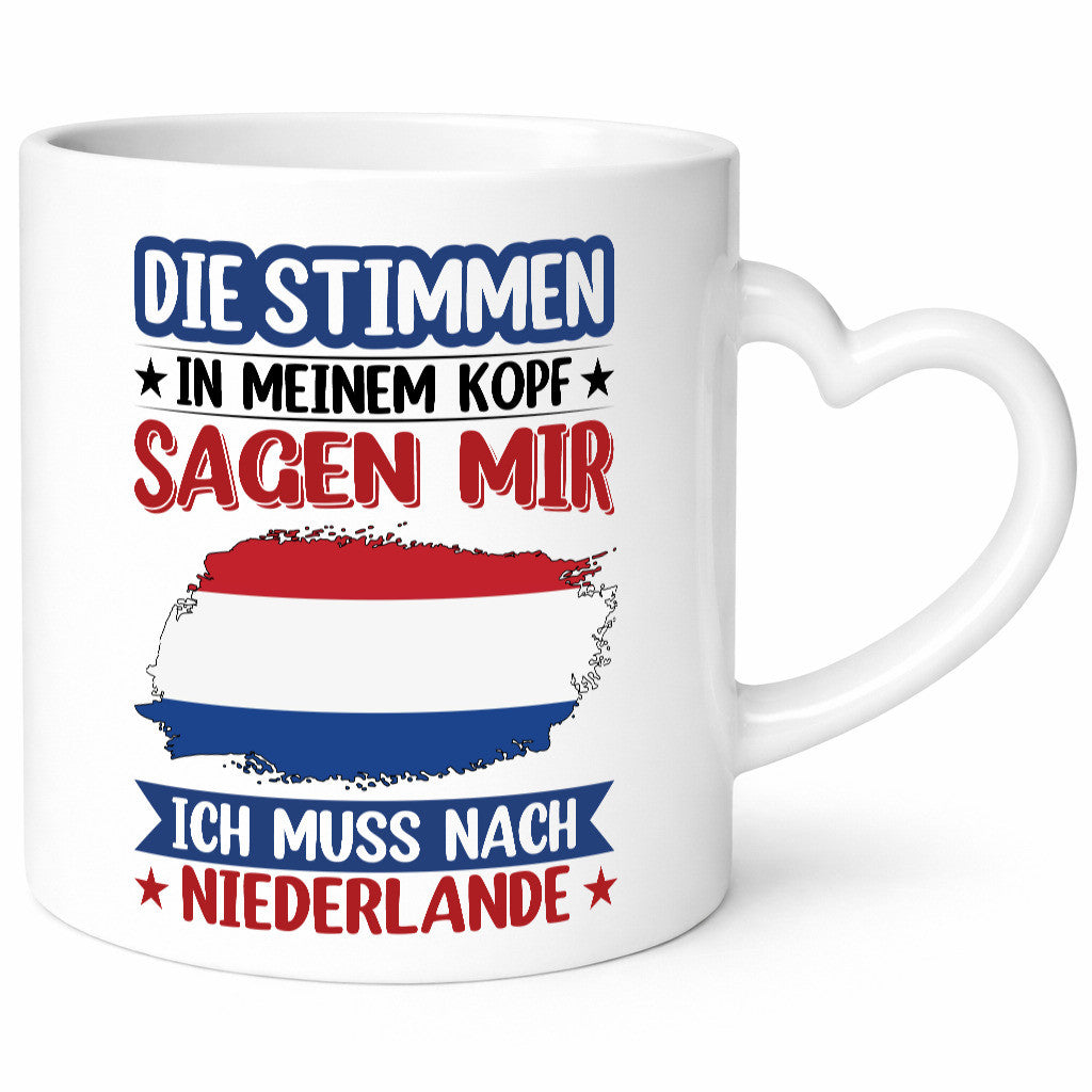 Niederlande | Urlaub Stimmen in meinem Kopf Traumland lustiger Spruch Geschenk