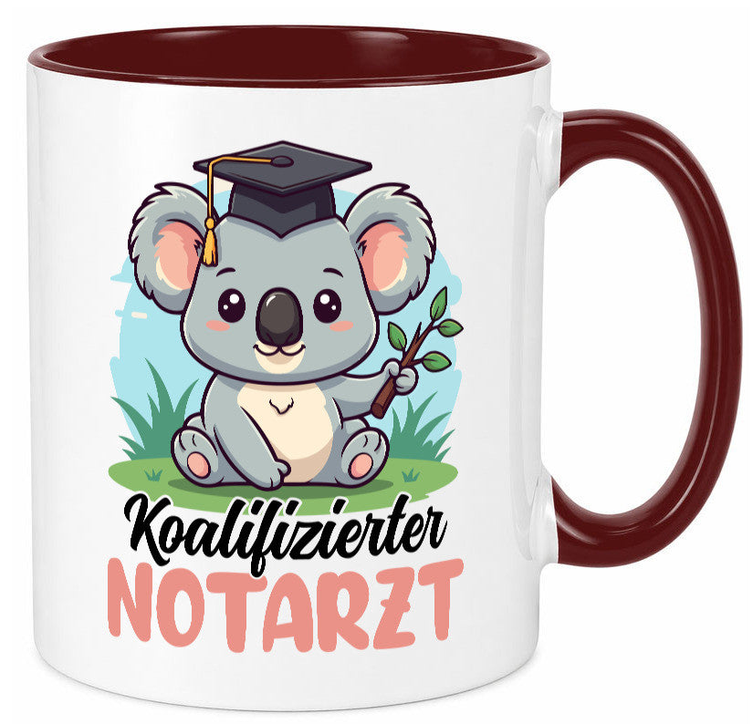 Koalifizierter Notarzt | Arzt Geschenk Humor Geschenkidee lustiger Spruch Tasse