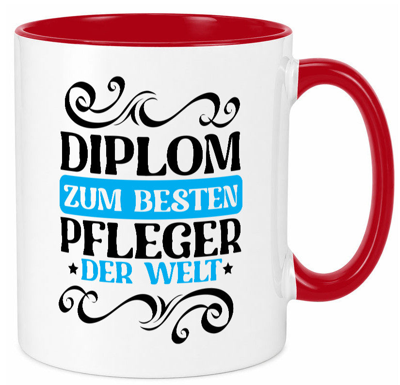 Bester Pfleger der Welt | Altenpfleger Pflegekraft lustig Humor Geschenkidee Tasse