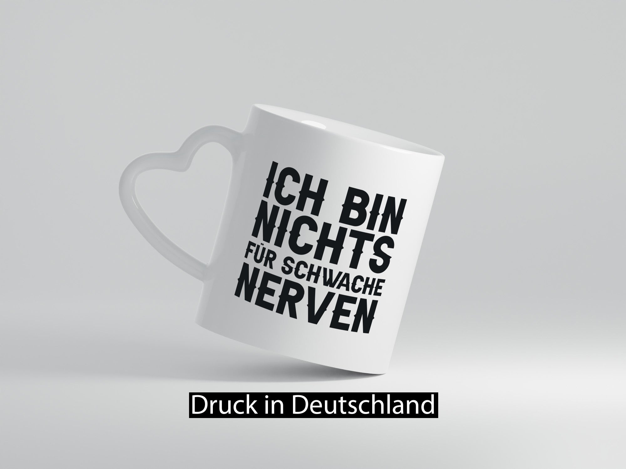 Ich bin nichts für schwache Nerven lustiger Spruch Geschenk Humor Geschenkidee
