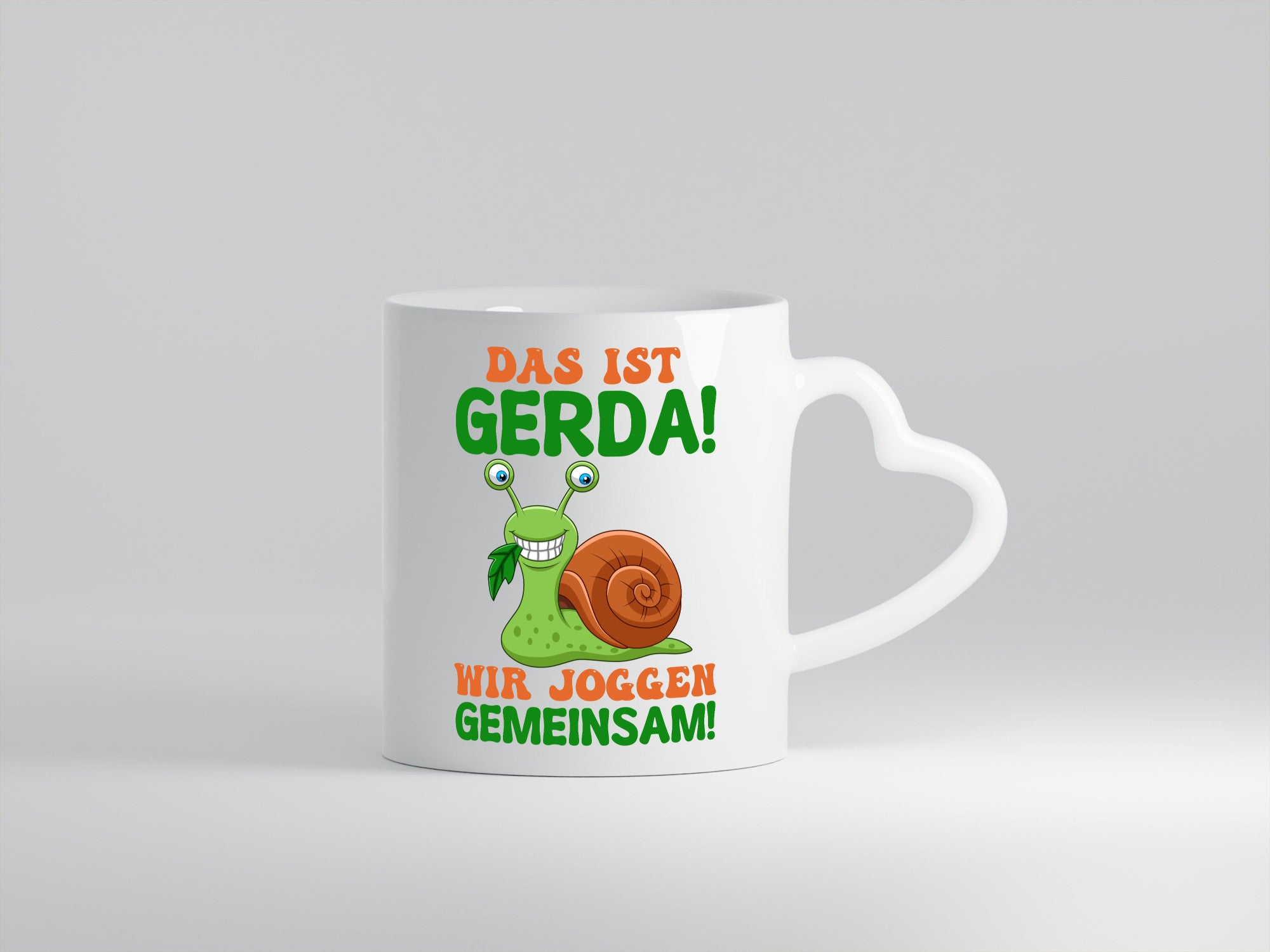 Wir Joggen gemeinsam | Sport Schnecke Humor Geschenkidee Tasse