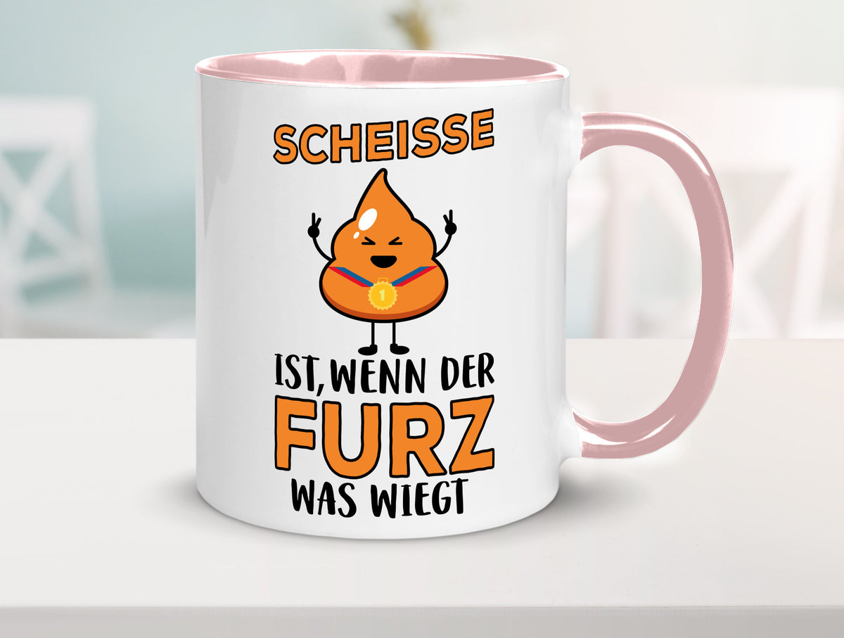 Scheisse ist lustiger Spruch Geschenk Humor Geschenkidee Tasse
