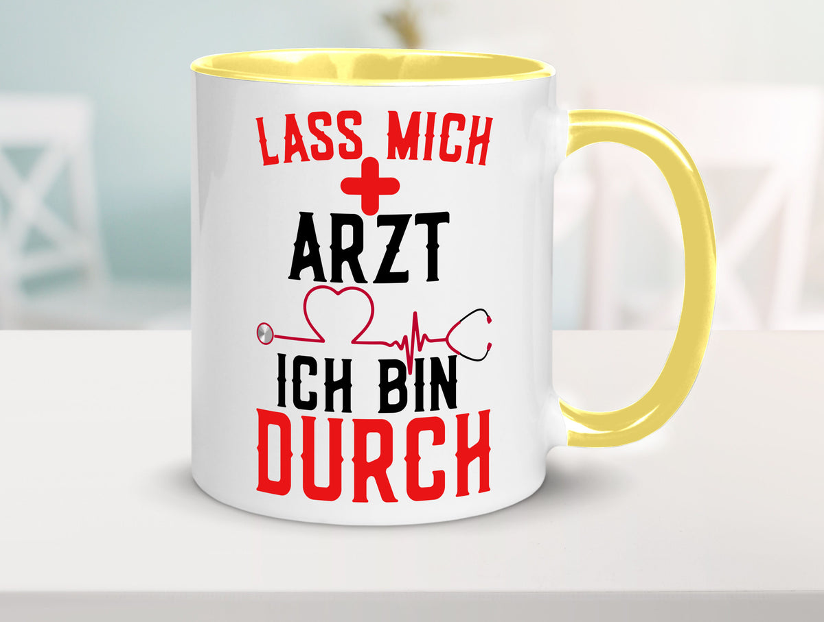 Arzt | Lass mich durch Herz Doktor Krankenhaus Puls Humor Geschenkidee Tasse