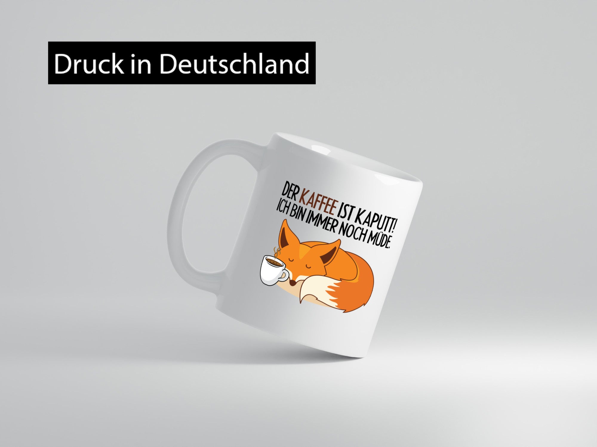 Der Kaffee ist kaputt Geschenk Humor Geschenkidee lustiger Spruch Tasse