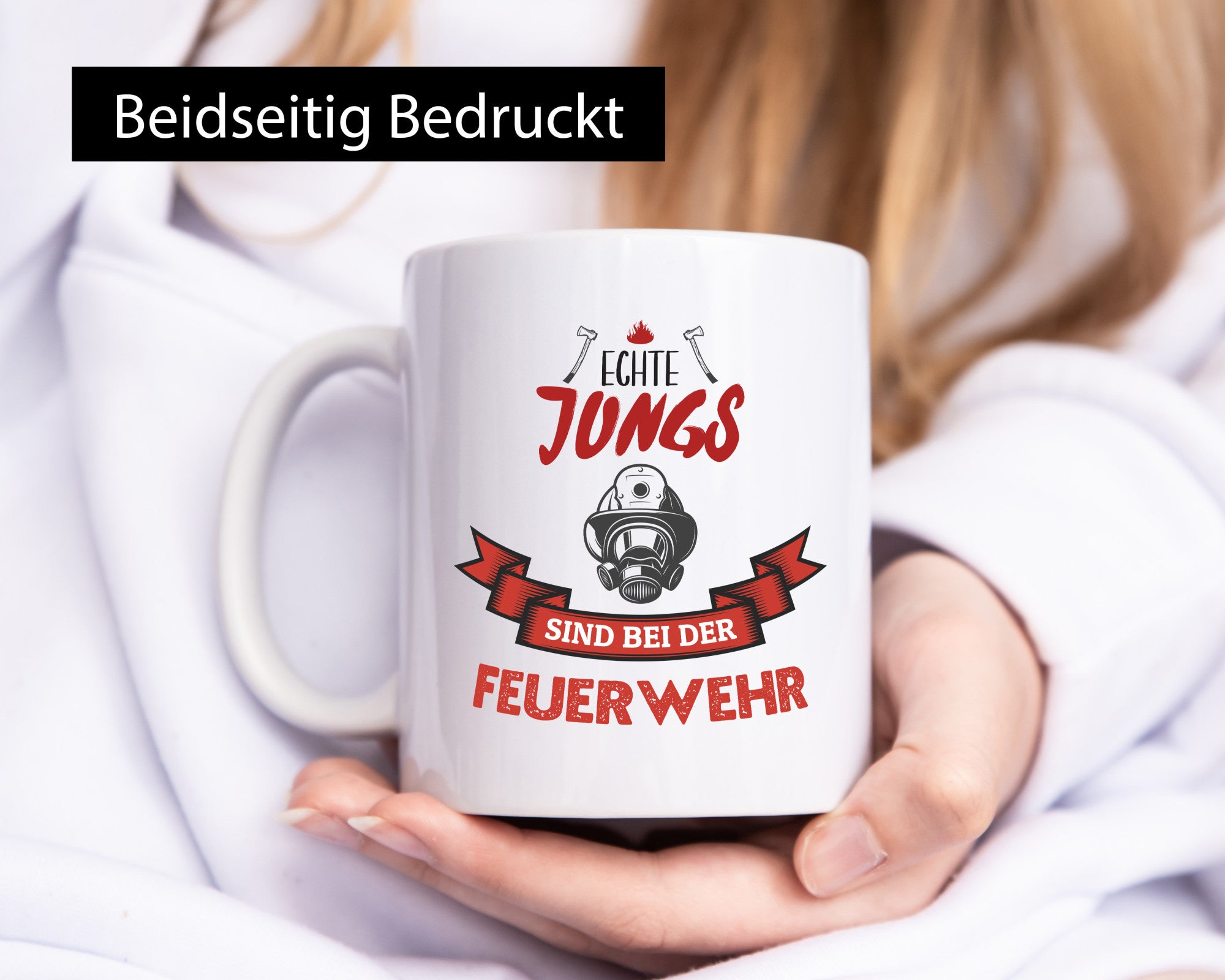Echte Jungs sind bei der Feuerwehr | Feuerwehrmann lustiger Spruch Geschenk