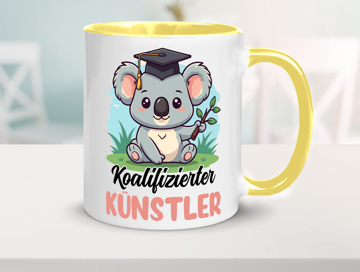 Koalifizierter Künstler | Kunst Humor Geschenkidee Tasse