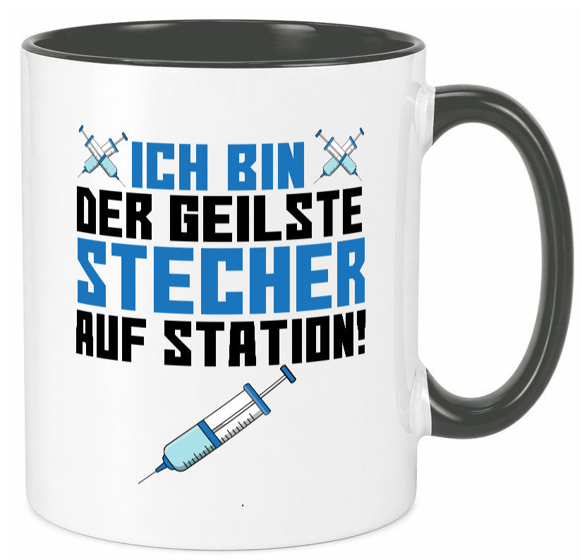 Ich bin der geilste Stecher | Pfleger Arzt Spritze lustig Humor Geschenkidee