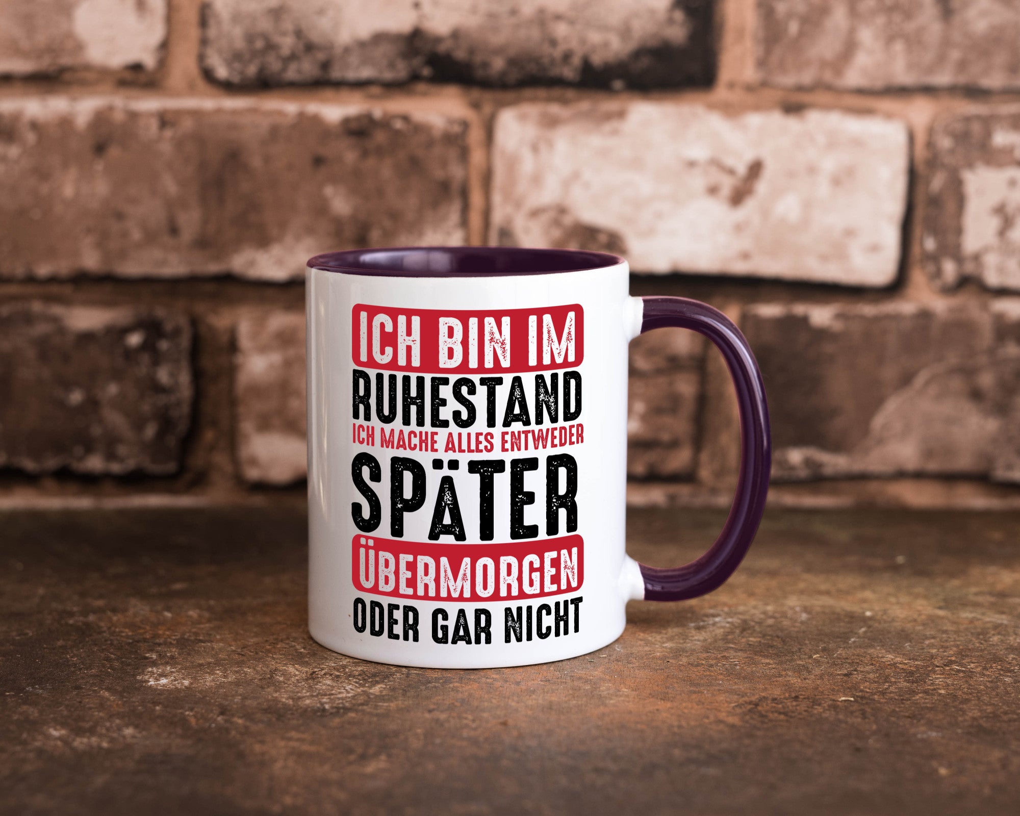 Ich mache alles später oder gar nicht | Rentner Ruhestand Geschenkidee Jubiläum