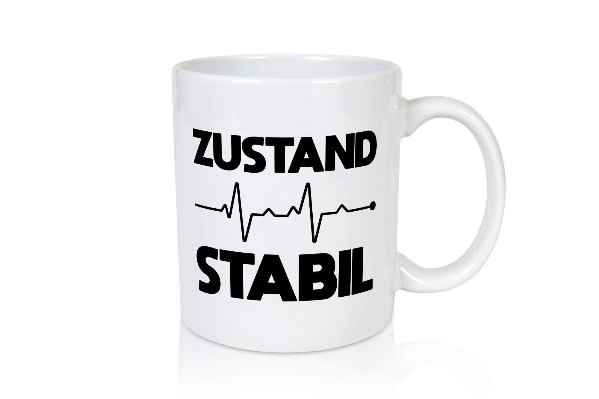 Zustand Stabil | Herzschlag Heartbeat lustiger Spruch Geschenk Humor