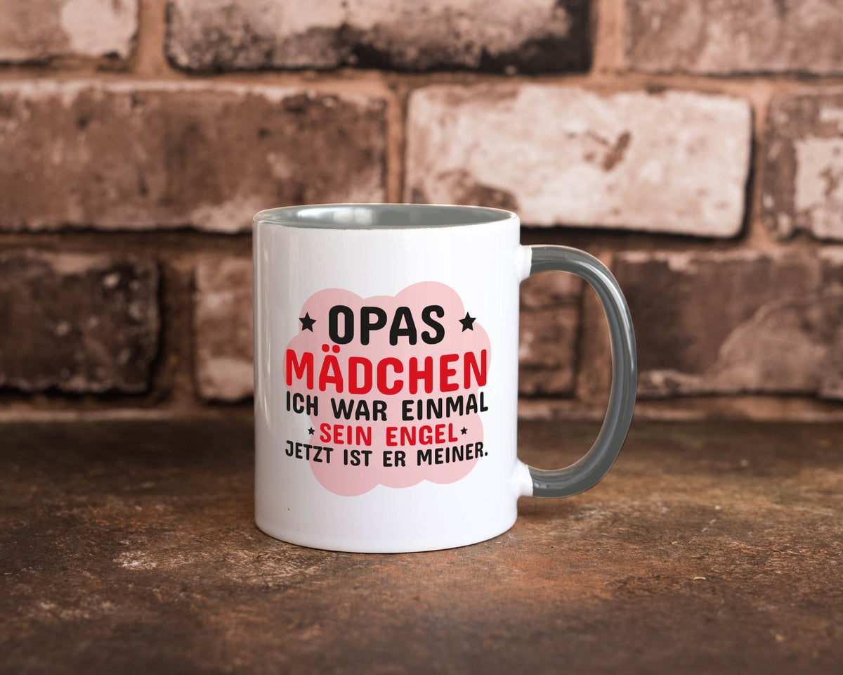 Opas Mädchen | Trauer Tasse Abschied Enkelin lustig Familie Geschenkidee